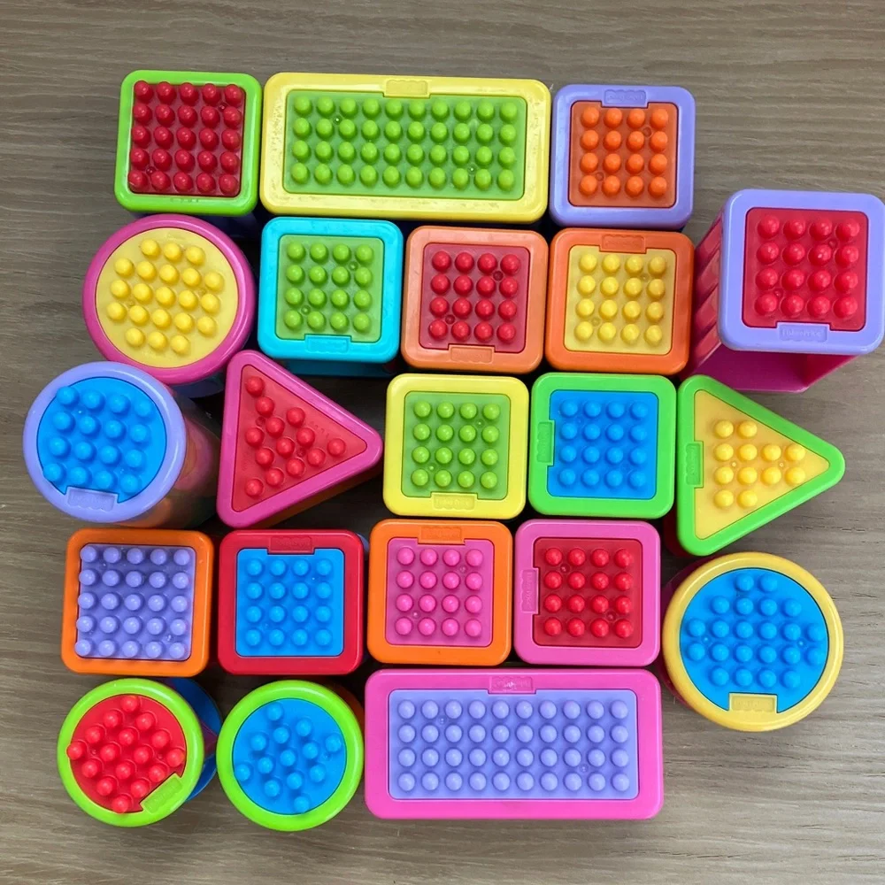 Vintage Fisher-Price Bristle Blocks